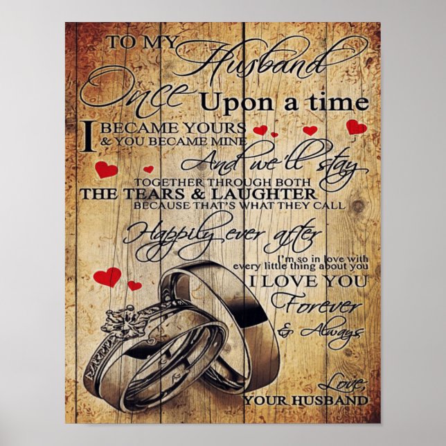 My Husband Letter Gift | Letter For Him | Poster (Front)