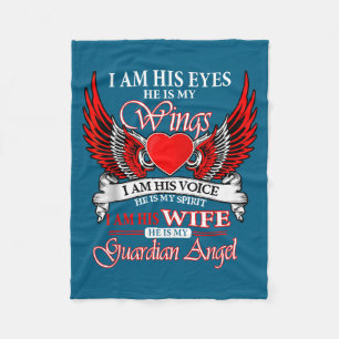 My husband my guardian angel heaven memory memoria fleece blanket