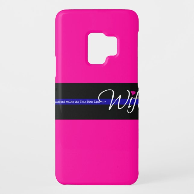 My Husband Walks the Thin Blue Line Case-Mate Samsung Galaxy Case (Back)