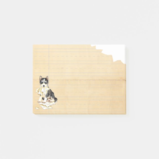 My Husky Ate my Homework Post-it Notes (Front)