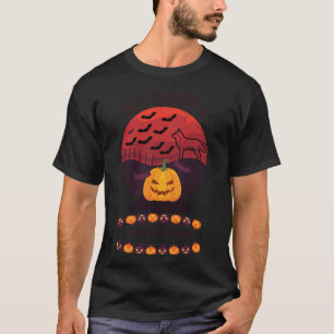 My Husky Rides Shotgun Halloween Funny For Hallow T-Shirt