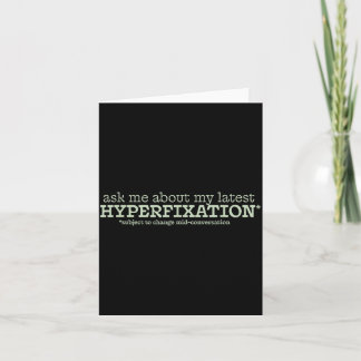 My Hyperfixation Card