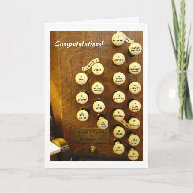 My ideal organ Congratulations card (Front)