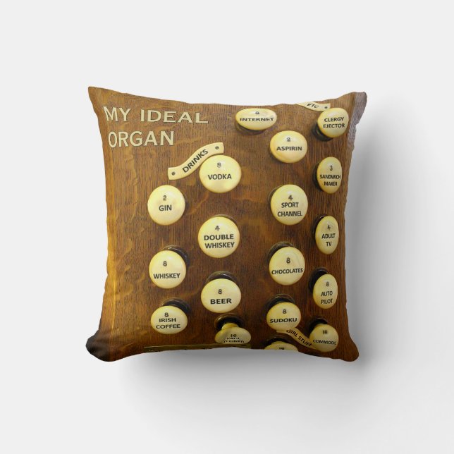 My ideal organ throw pillow (Front)