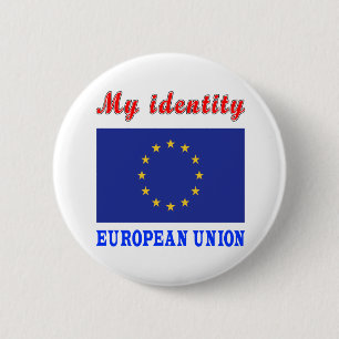 My Identity European Union 6 Cm Round Badge