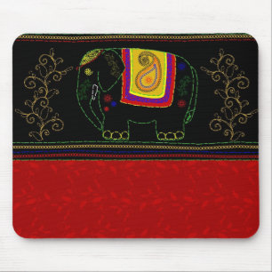 My Indian Elephant - Indian Red Mouse Pad