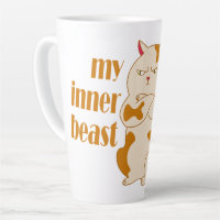 My inner beast lazy fat cat motivational quote