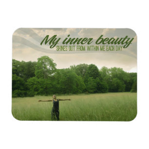 "My inner beauty" Motivation Affirmation Flexible Magnet