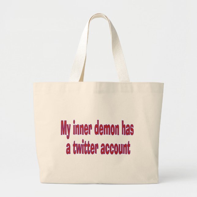 My inner demon large tote bag (Front)