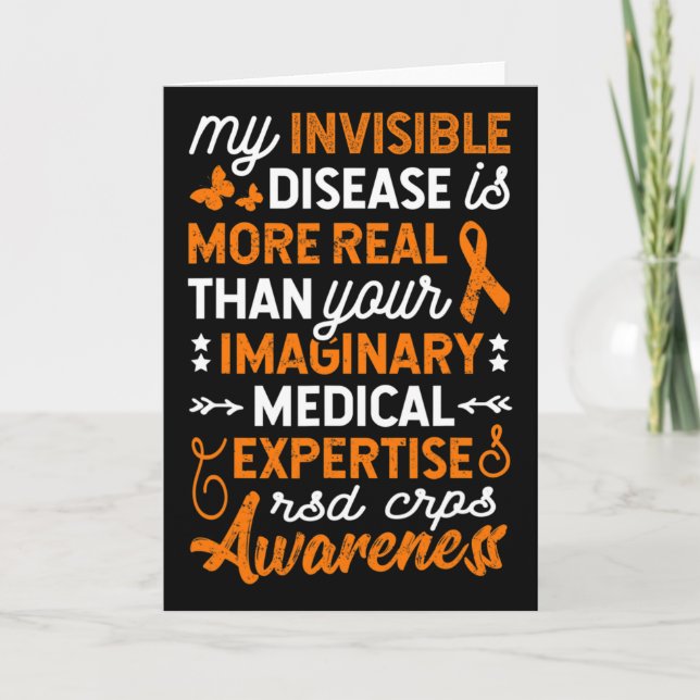 My Invisible Disease Is Real2  Card (Front)