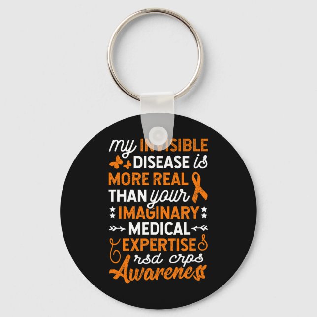 My Invisible Disease Is Real2  Key Ring (Front)