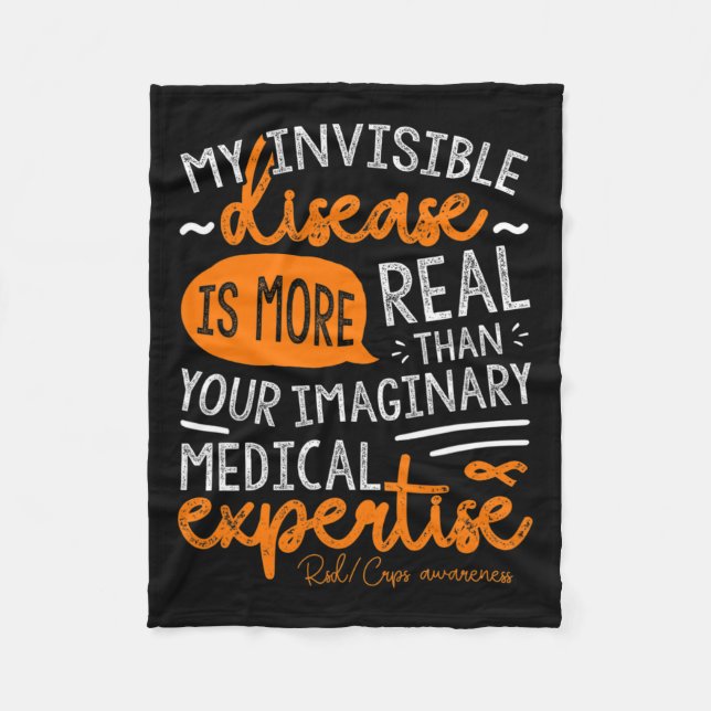My Invisible Disease Is Real  Fleece Blanket (Front)