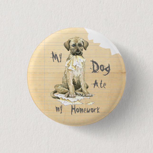 My Irish Wolfhound Ate my Homework 3 Cm Round Badge (Front)