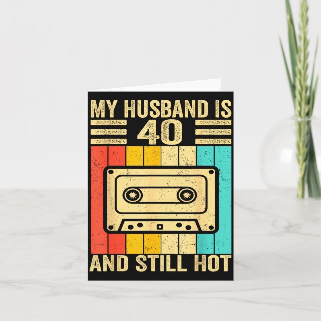 My Is 40th Husband Birthday Husband 40 Card (Front)