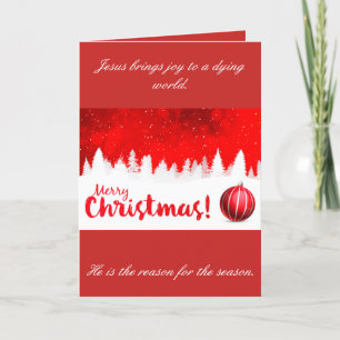 My Jesus Is The reason for The Season 5x7 Holiday Card