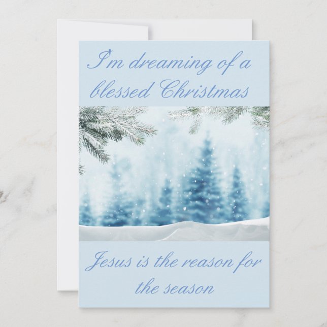My Jesus Is The reason for The Season Holiday Card (Front)