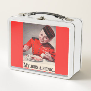 My Job's a Picnic Metal Lunch Box