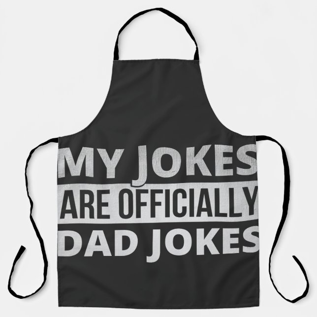 my jokes are dad jokes apron (Front)