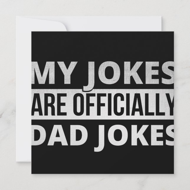 my jokes are dad jokes save the date (Front)