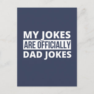 My Jokes Are Officially Dad Jokes Shirt, Dad T-Shi Holiday Postcard
