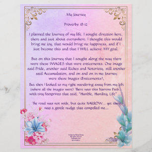 My Journey Personalised Paper