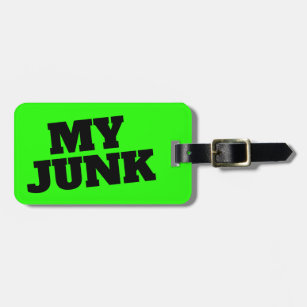 My Junk Funny travel luggage tags for suitcase