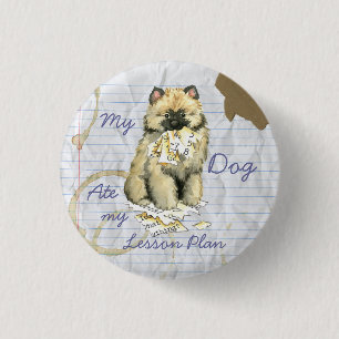 My Keeshond Ate My Lesson Plan 3 Cm Round Badge