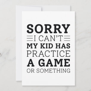 My Kid Has Practice Thank You Card