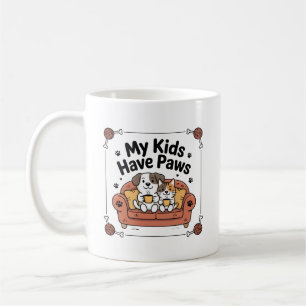 My Kids Have Paws Mug   Funny Pet Parent Gift