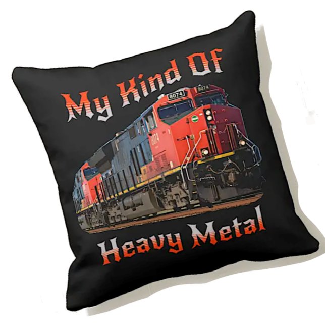 My Kind of Heavy Metal Diesel Locomotive Train     Cushion (Creator Uploaded)