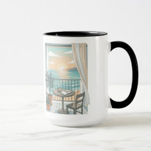 My Kind Of Morning Cosy Coffee Sunrise Balcony Mug
