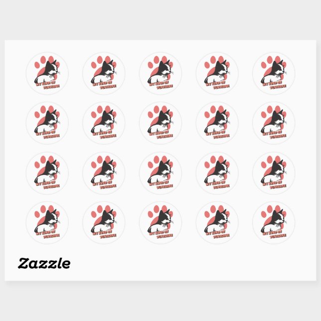 My kind of sunshine classic round sticker (Sheet)