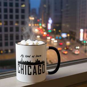 My Kind of Town Chicago City Skyline, Personalised Mug