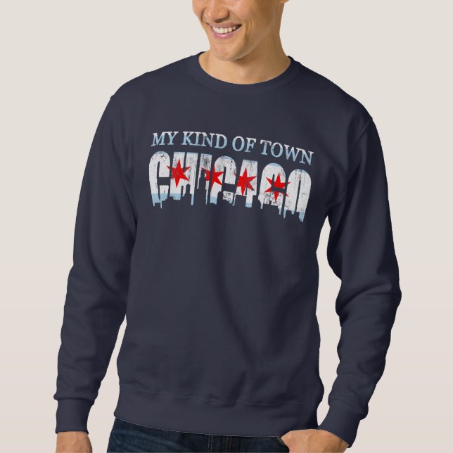 My Kind Of Town Chicago Flag Skyline Sweatshirt (Front)