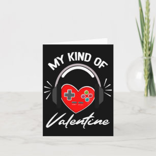 My Kind Valentine Gamer Valentines Day Gaming Boy  Card