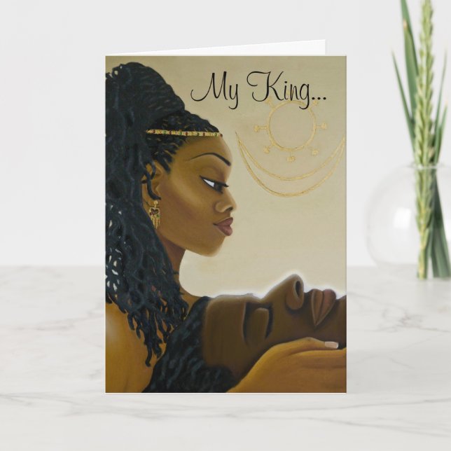'My King' Greeting Card with poem (Front)