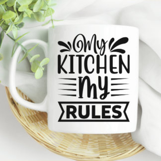 My Kitchen My Rules Cooking Canning Coffee Mug