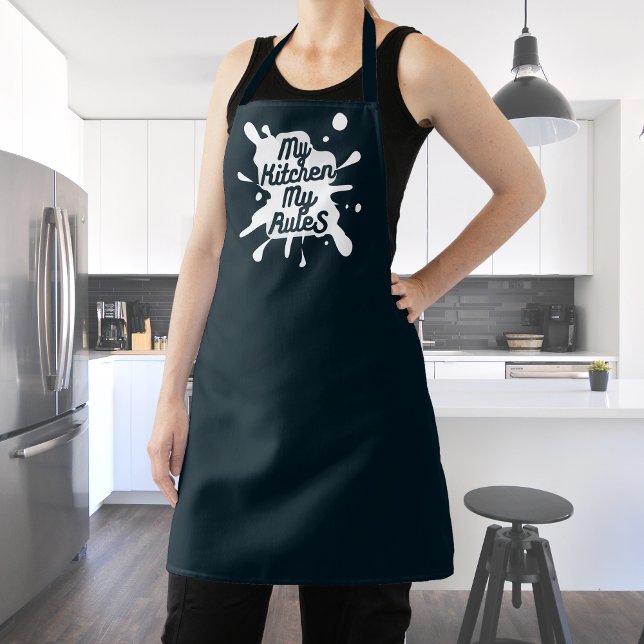 My Kitchen My Rules Funny Cooking Apron (Creator Uploaded)