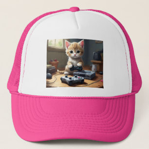My Kitten The Expert Gamer,  Trucker Hat