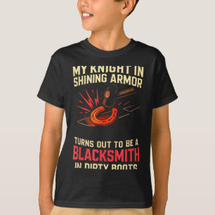 My Knight In Shining Funny Blacksmith Wife Women F T-Shirt