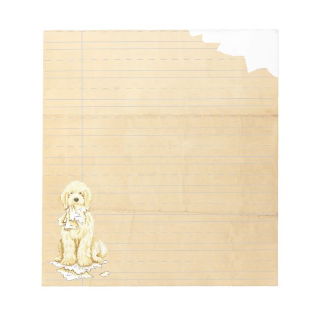 My Komondor Ate My Homework Notepad (Front)