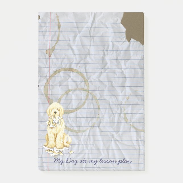 My Komondor Ate My Lesson Plan Post-it Notes (Front)