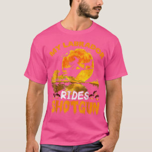 My Labrador Dog Rides Shot Witch Halloween T-Shirt