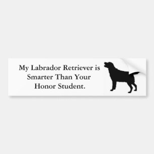 My Labrador Retriever is Smarter Bumper Sticker