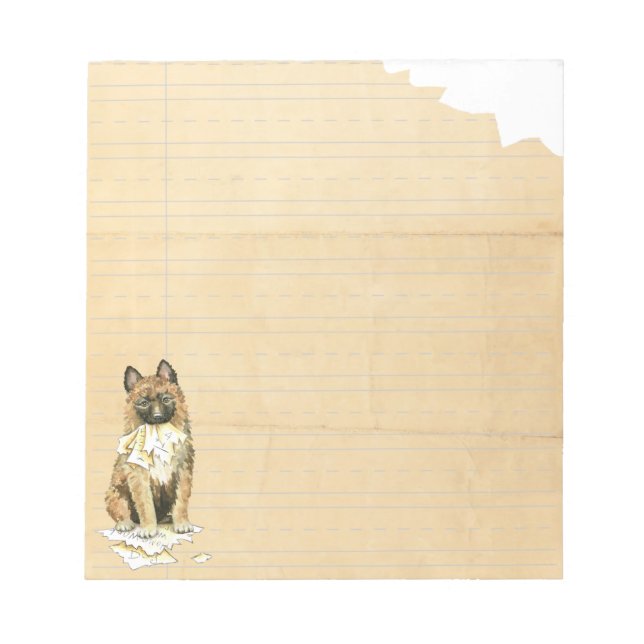 My Laekenois Ate My Homework Notepad (Front)