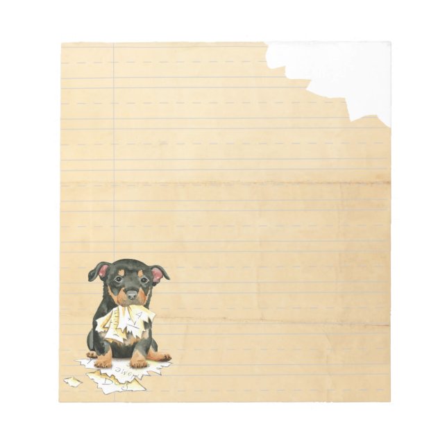 My Lancashire Heeler Ate my Homework Notepad (Front)