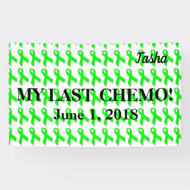 My Last Chemo celebration banner (Horizontal)