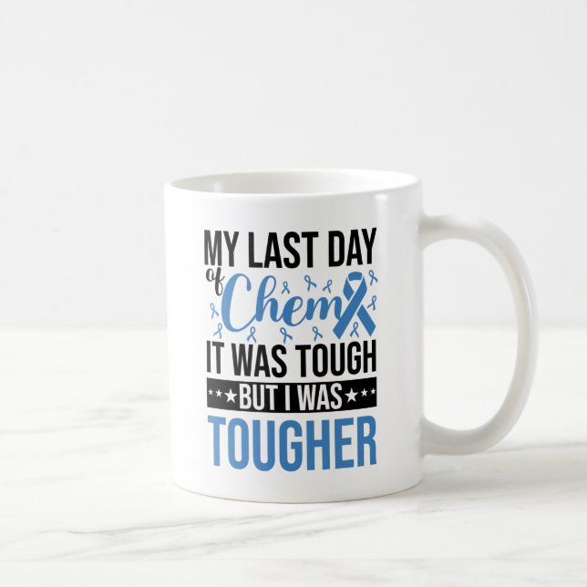 My Last Day Of Chemo Colon Cancer Awareness Coffee Mug (Right)