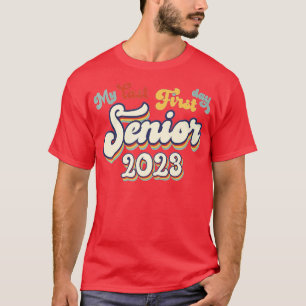 My Last First Day Senior 2023 Back to School Vinta T-Shirt