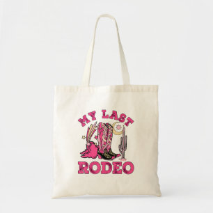 My Last Rodeo Bride Squad Bridal Party Western Bac Tote Bag